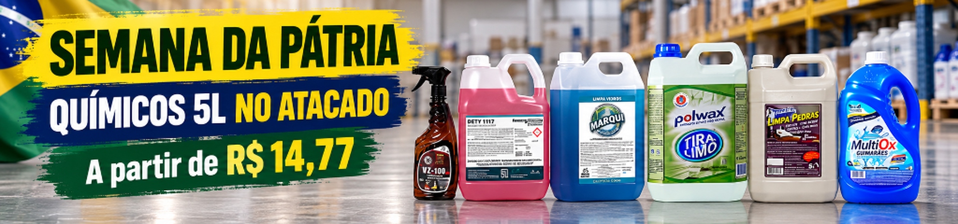 Semana da Pátria: Químicos 5L no Atacado